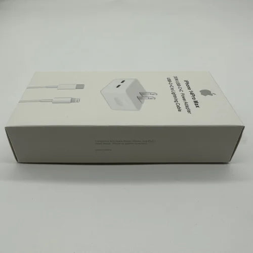 35W Dual USB-C Port Compact Power Adapter with Lightning Cable